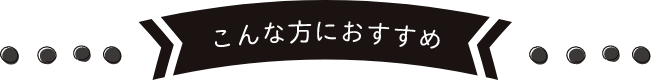 こんな方におすすめ